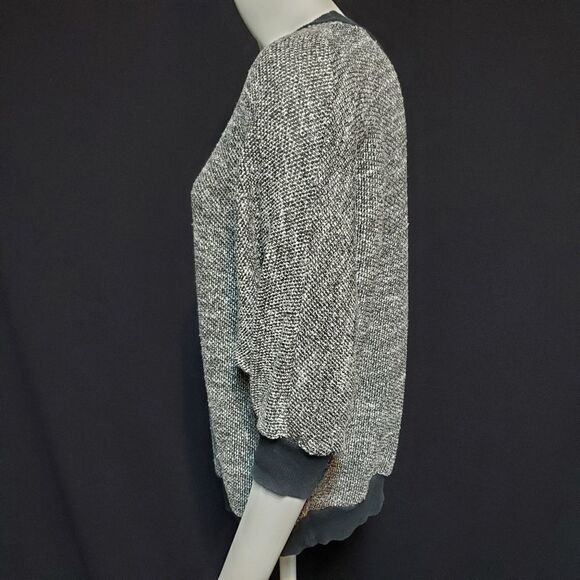 American Apparel Gray Sweater with Black Trim (OS) - Picture 3 of 5